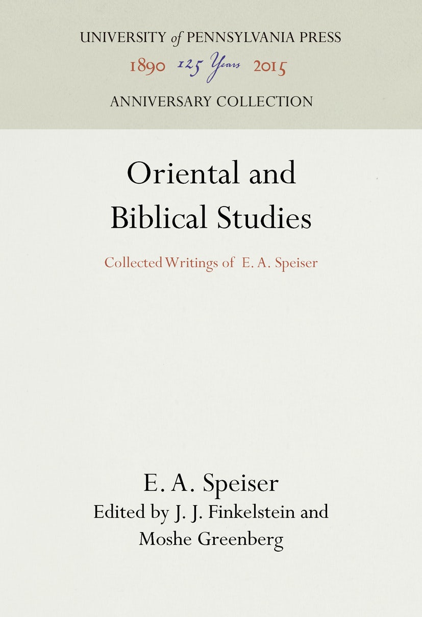 Book cover image for Oriental and Biblical Studies ISBN: 9781512822526