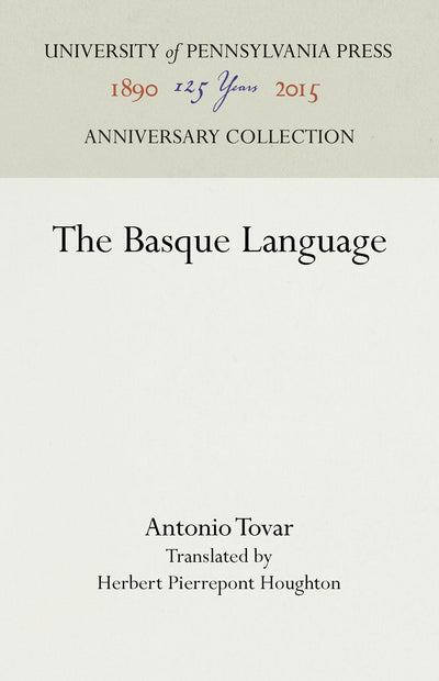 Cover image for The Basque Language, isbn: 9781512822557