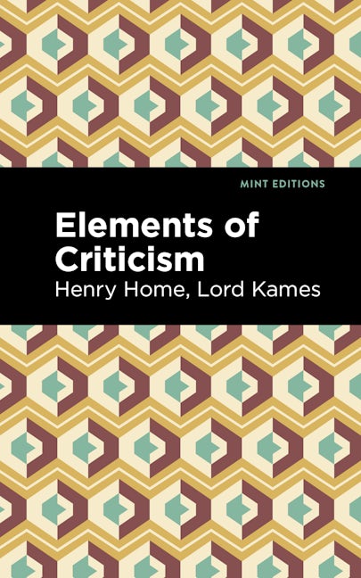 Book cover image for Elements of Criticism ISBN: 9781513134468