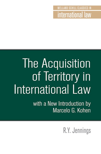 Book cover image for The acquisition of territory in international law ISBN: 9781526117175