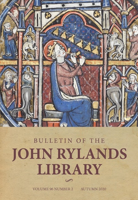 Book cover image for Bulletin of the John Rylands Library 96/2 ISBN: 9781526157065