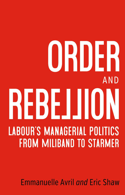 Cover image for Order and rebellion, isbn: 9781526192271