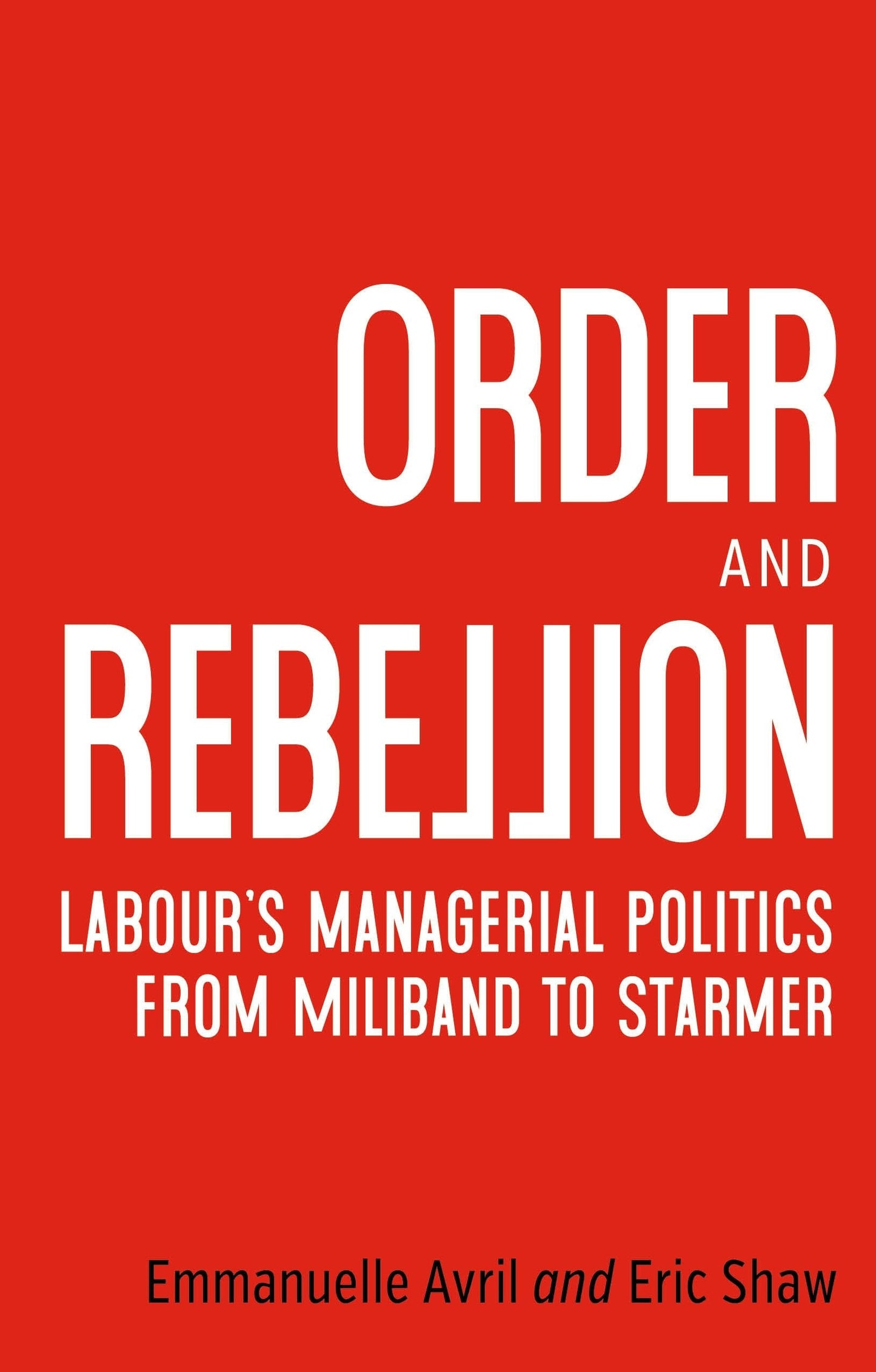 Book cover image for Order and rebellion ISBN: 9781526192288