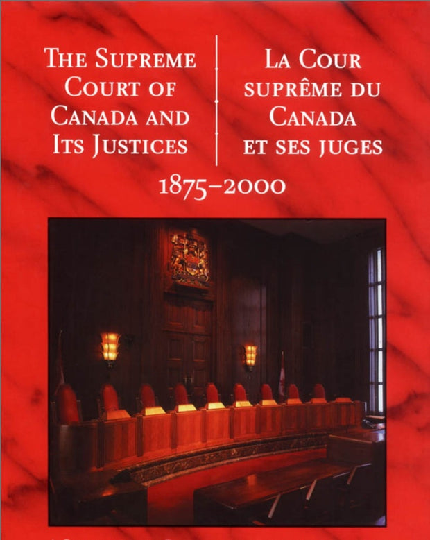 Cover image for The Supreme Court of Canada and its Justices 1875-2000, isbn: 9781550023411