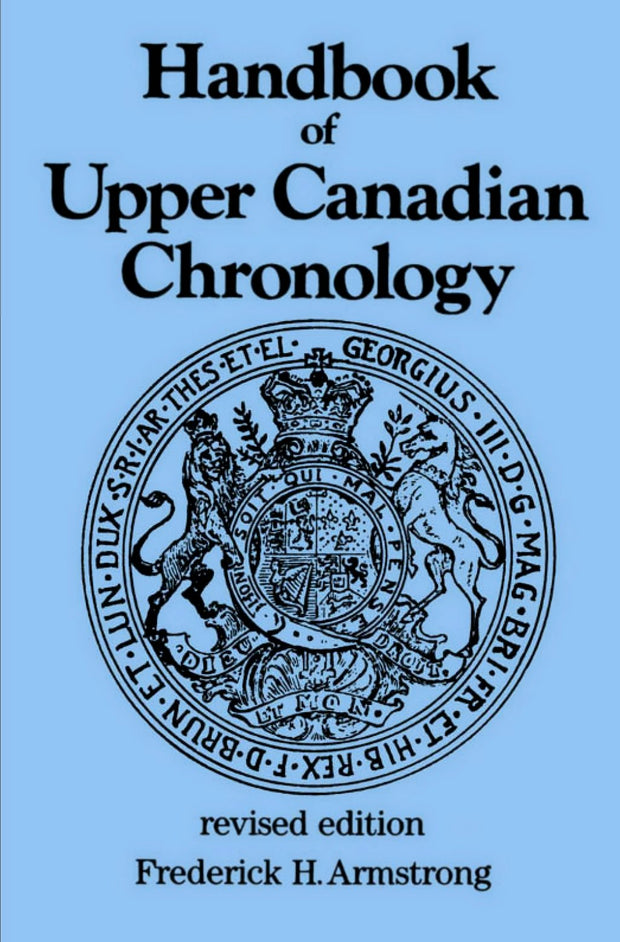 Cover image for Handbook of Upper Canadian Chronology, isbn: 9781550025439