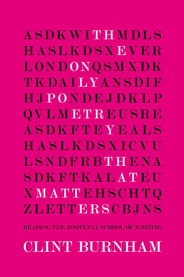 Cover image for The Only Poetry That Matters, isbn: 9781551524290