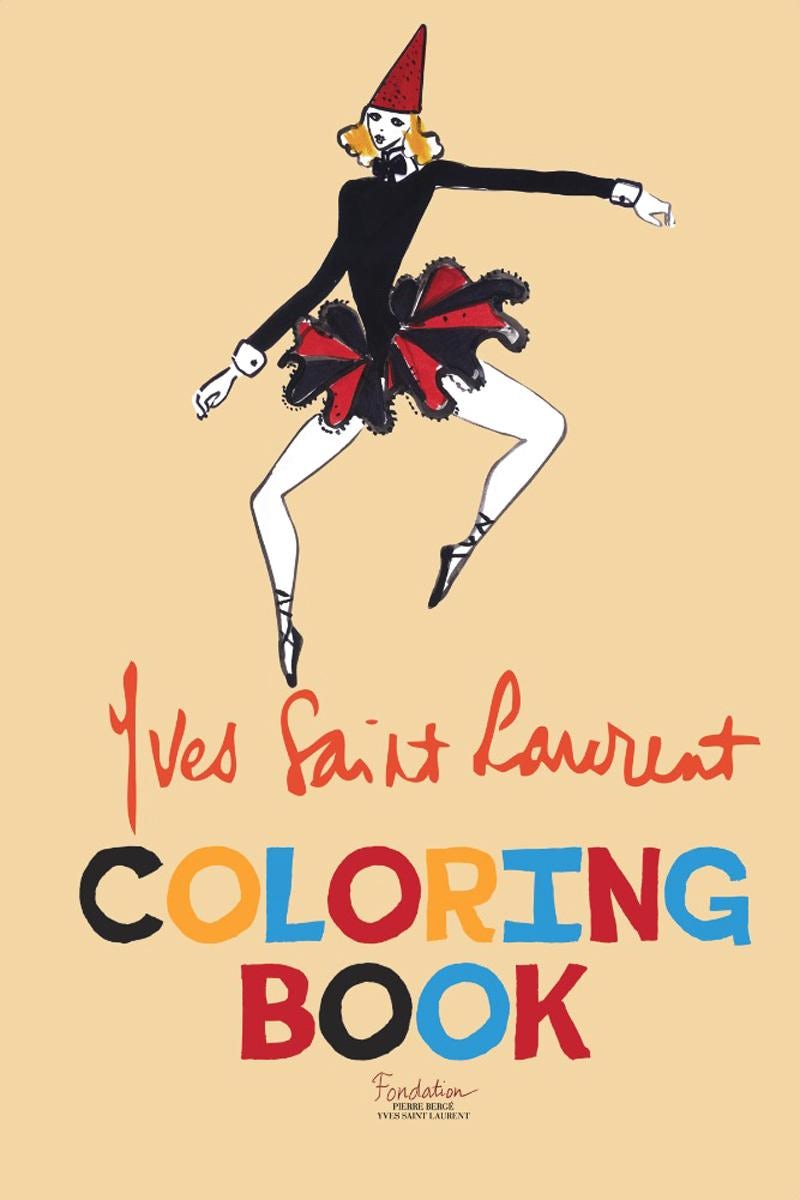 Book cover image for Yves Saint Laurent Coloring Book ISBN: 9781551526393