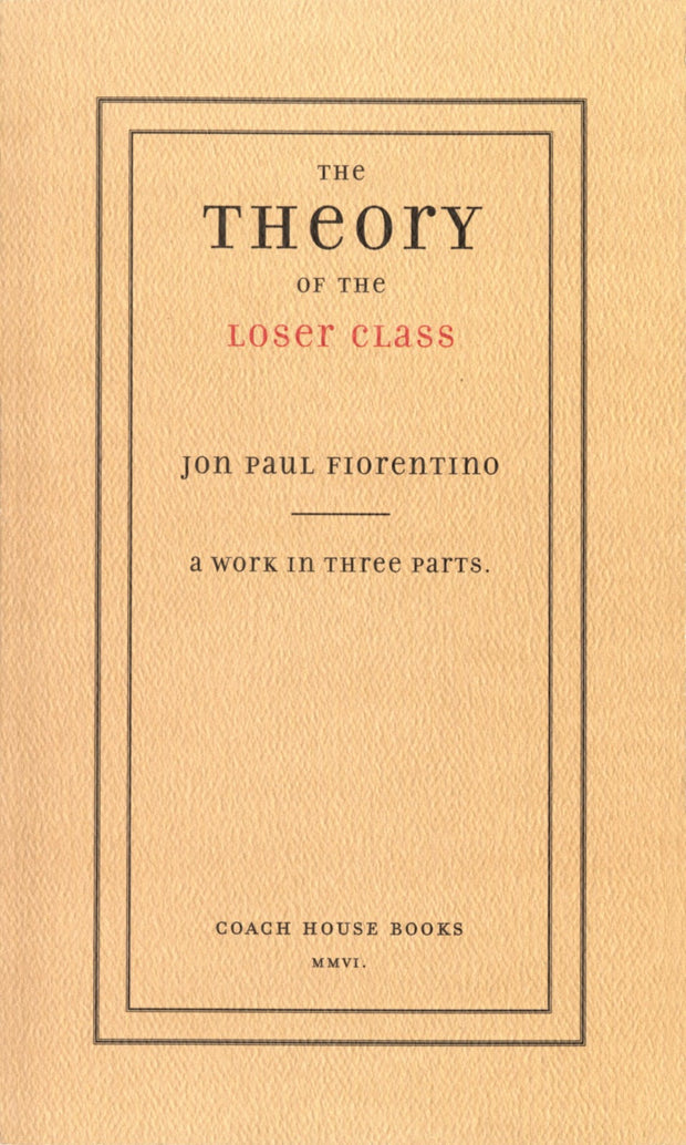 Cover image for The Theory of the Loser Class, isbn: 9781552451687