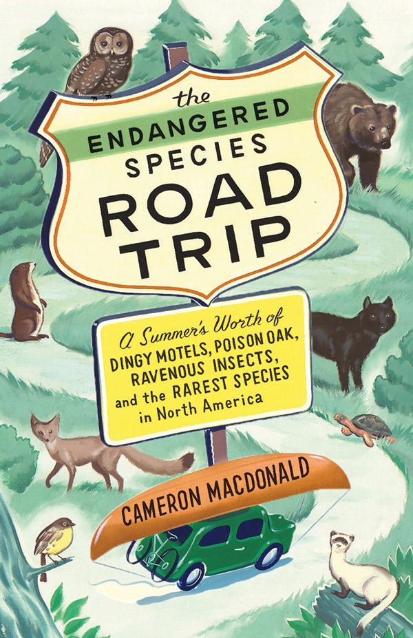 Book cover image for The Endangered Species Road Trip ISBN: 9781553659358