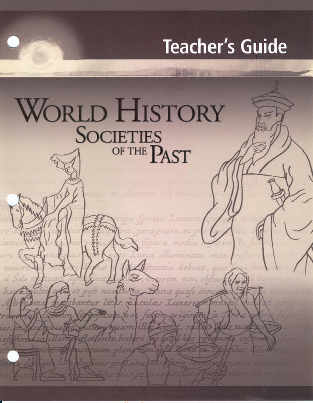 Cover image for World History: Societies of the Past: Teacher's Guide, isbn: 9781553790839
