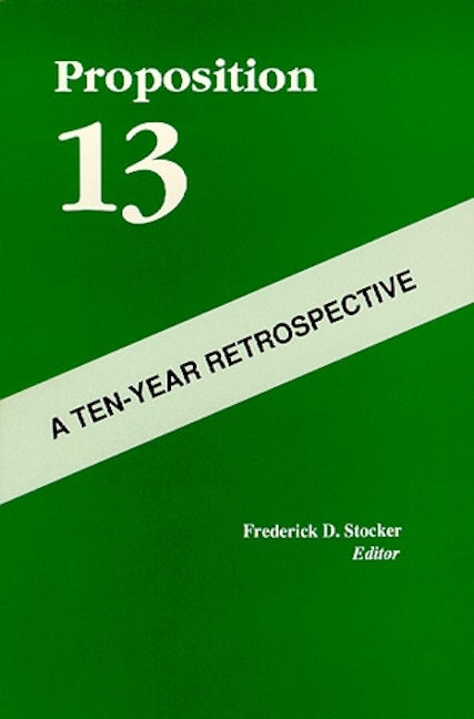 Book cover image for Proposition 13 ISBN: 9781558441088
