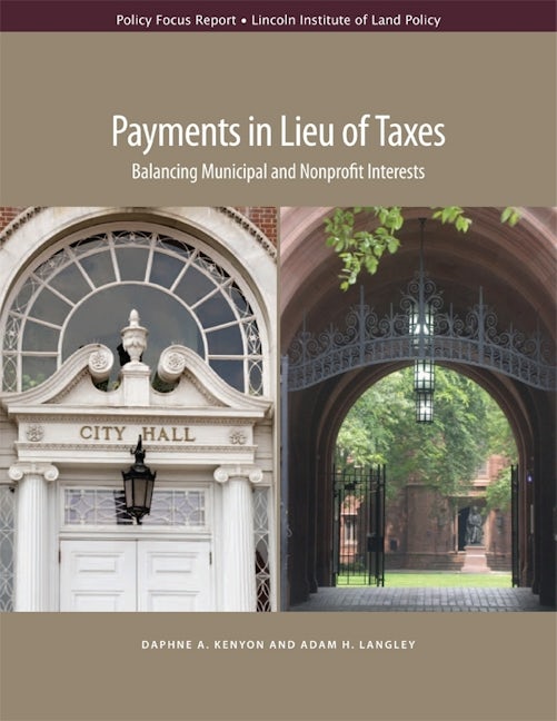 Book cover image for Payments in Lieu of Taxes ISBN: 9781558442160