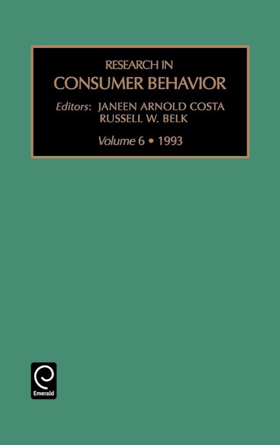 Book cover image for Research in Consumer Behaviour ISBN: 9781559384971