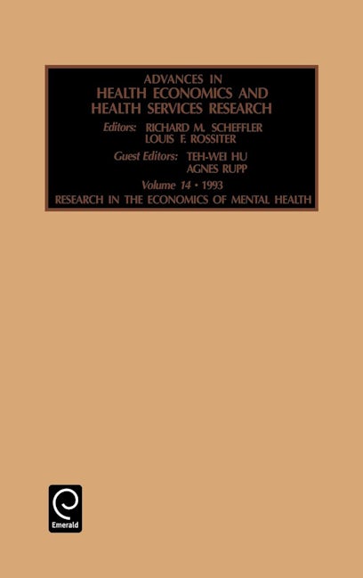 Book cover image for Research in the Economics of Mental Health ISBN: 9781559386128