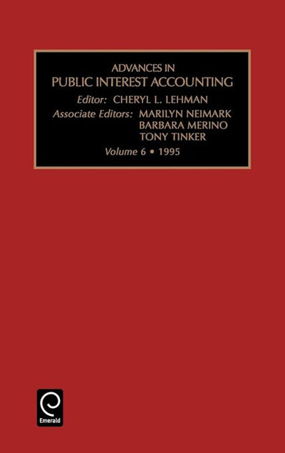 Advances in Public Interest Accounting