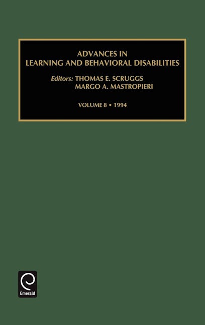 Book cover image for Advances in Learning and Behavioural Disabilities ISBN: 9781559386500