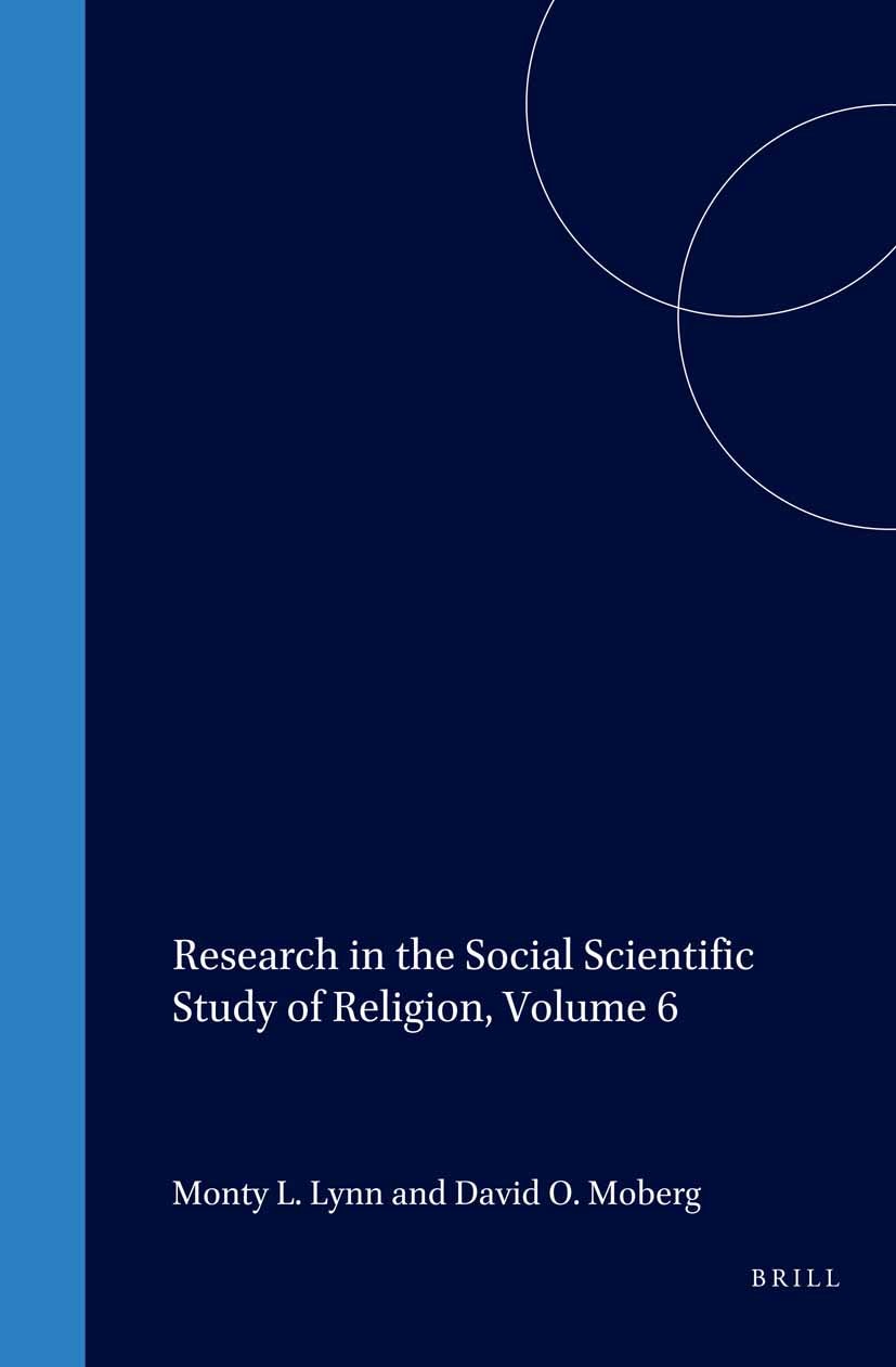 Book cover image for Research in the Social Scientific Study of Religion, Volume 6 ISBN: 9781559387620