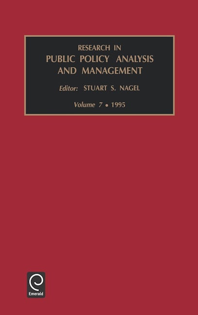 Book cover image for Research in Public Policy Analysis and Management ISBN: 9781559388412