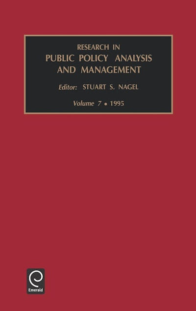 Research in Public Policy Analysis and Management