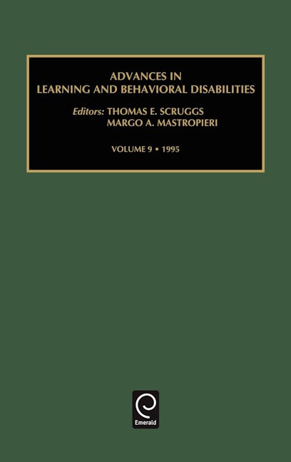 Book cover image for Advances in Learning and Behavioural Disabilities ISBN: 9781559389051