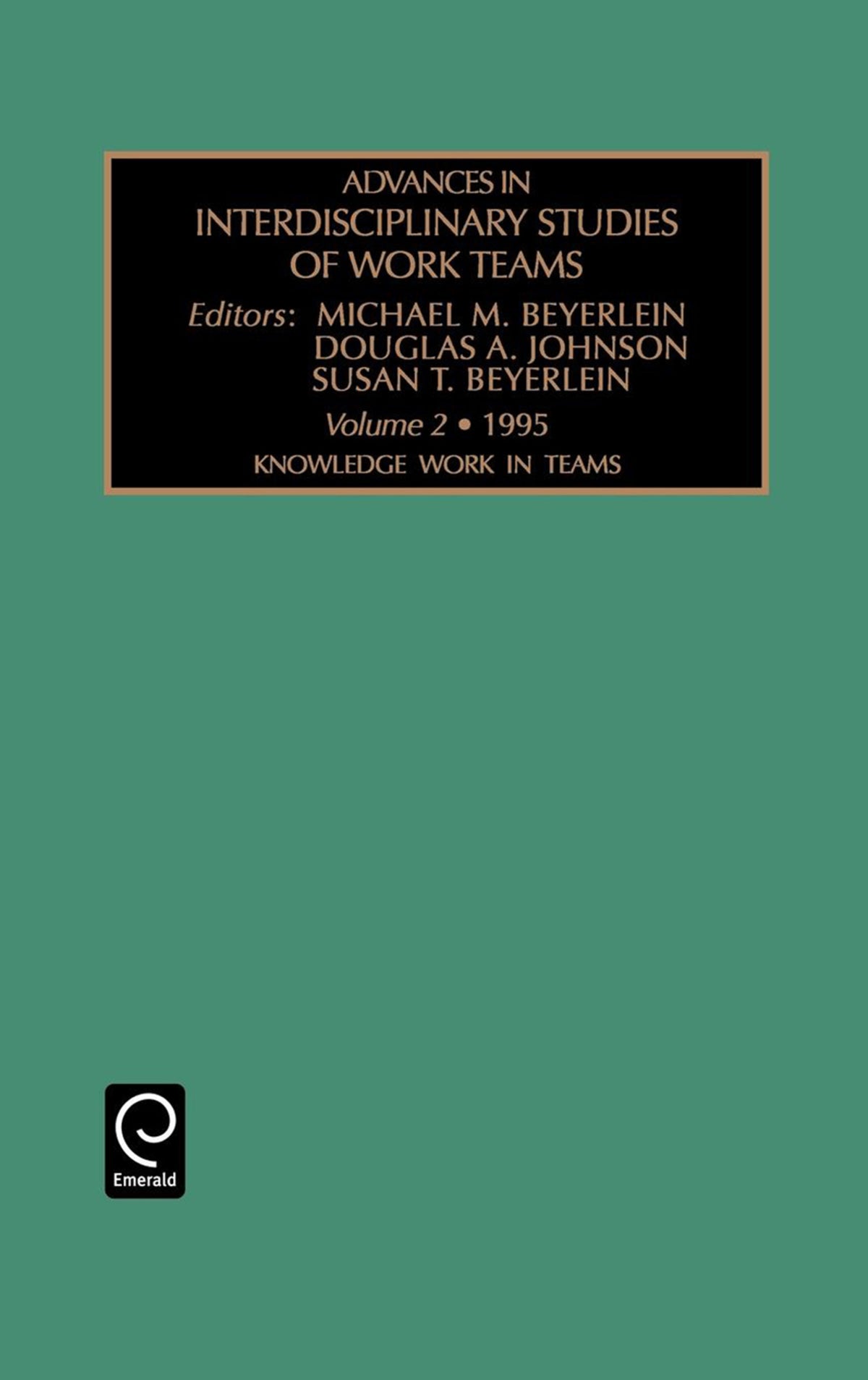 Cover image for Knowledge Work in Teams ISBN 9781559389266