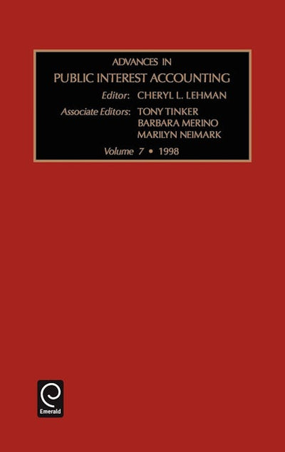 Advances in Public Interest Accounting