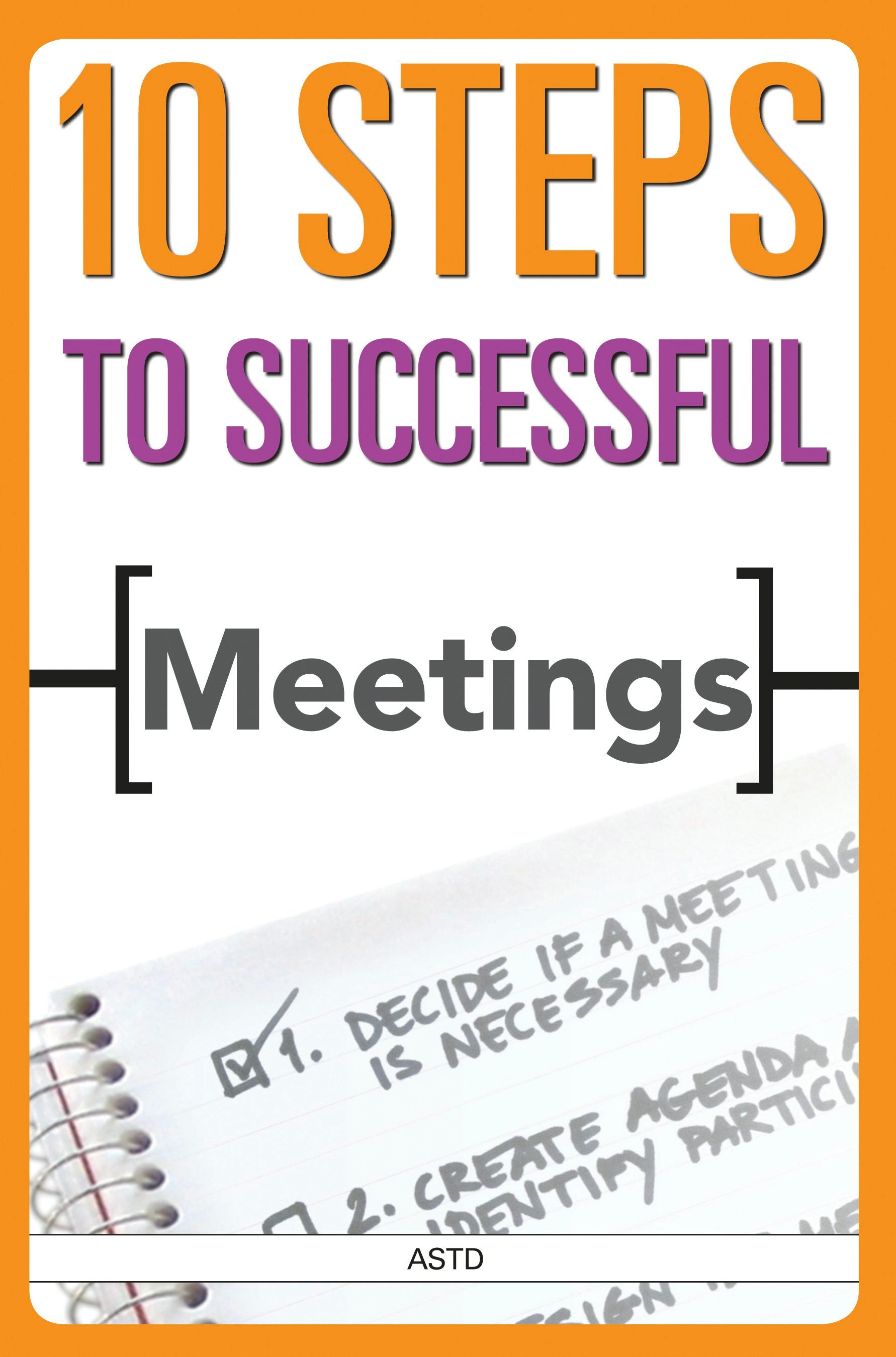 Book cover image for 10 Steps to Successful Meetings ISBN: 9781562865474