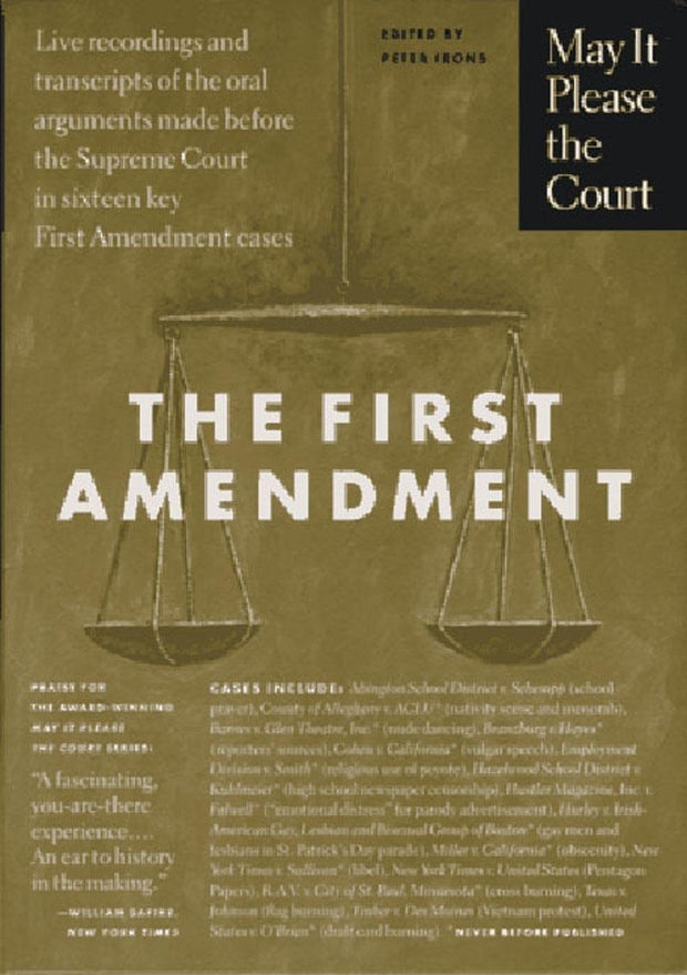 Cover image for May It Please the Court : The First Amendment, isbn: 9781565843301