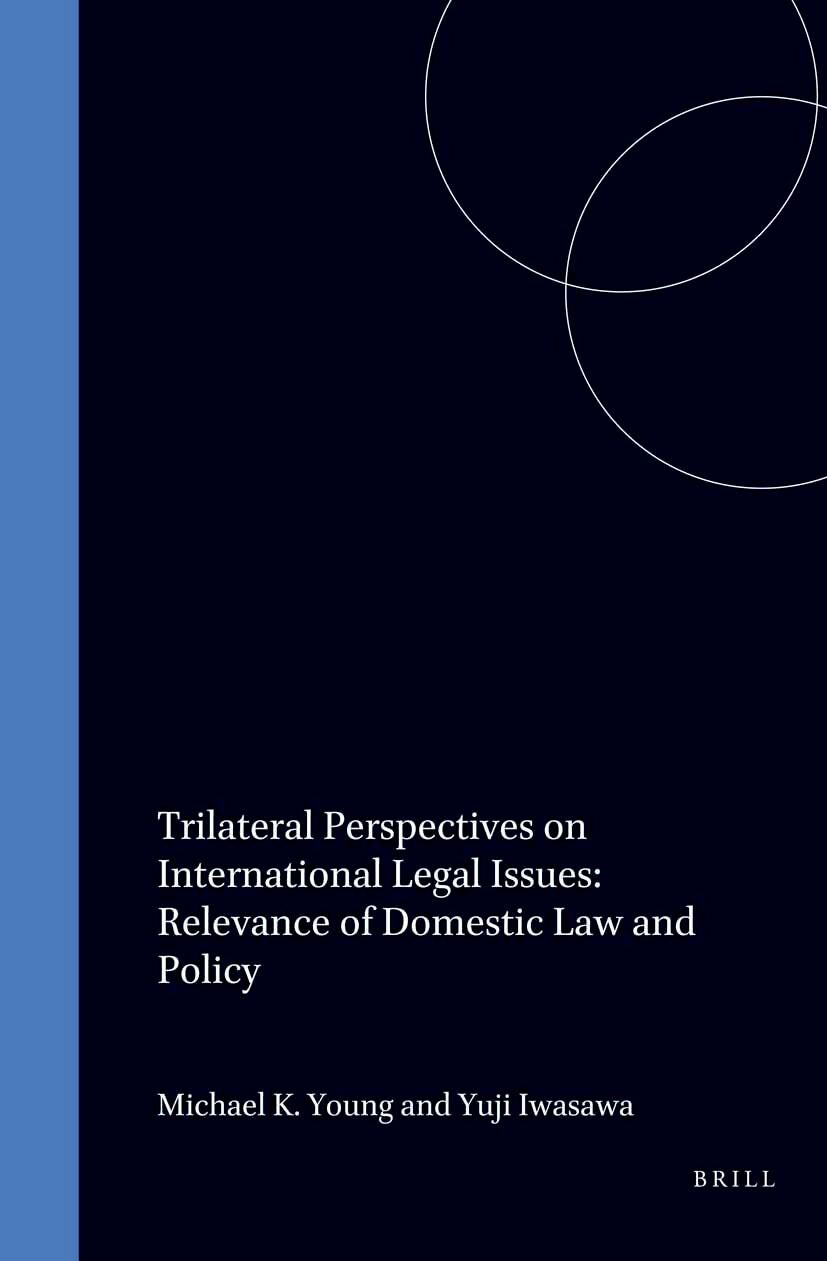 Book cover image for Trilateral Perspectives on International Legal Issues ISBN: 9781571050038