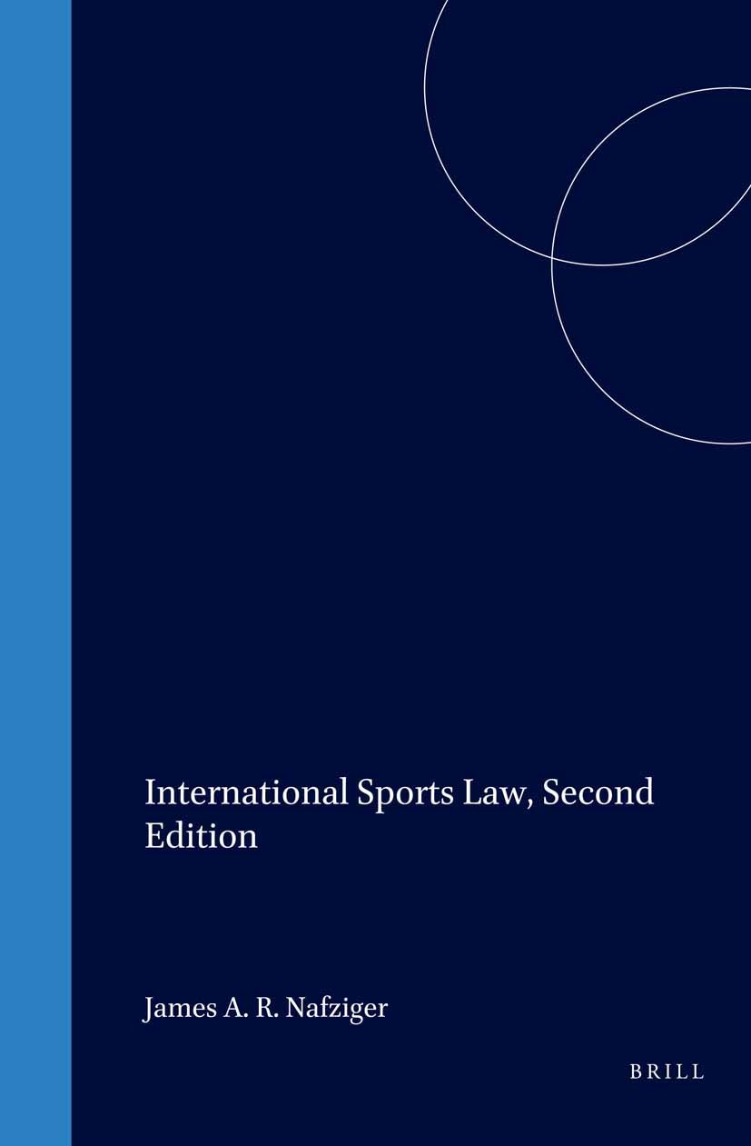 Book cover image for International Sports Law, 2d ed. ISBN: 9781571051370