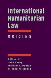 Book cover image for International Humanitarian Law: Origins ISBN: 9781571052643
