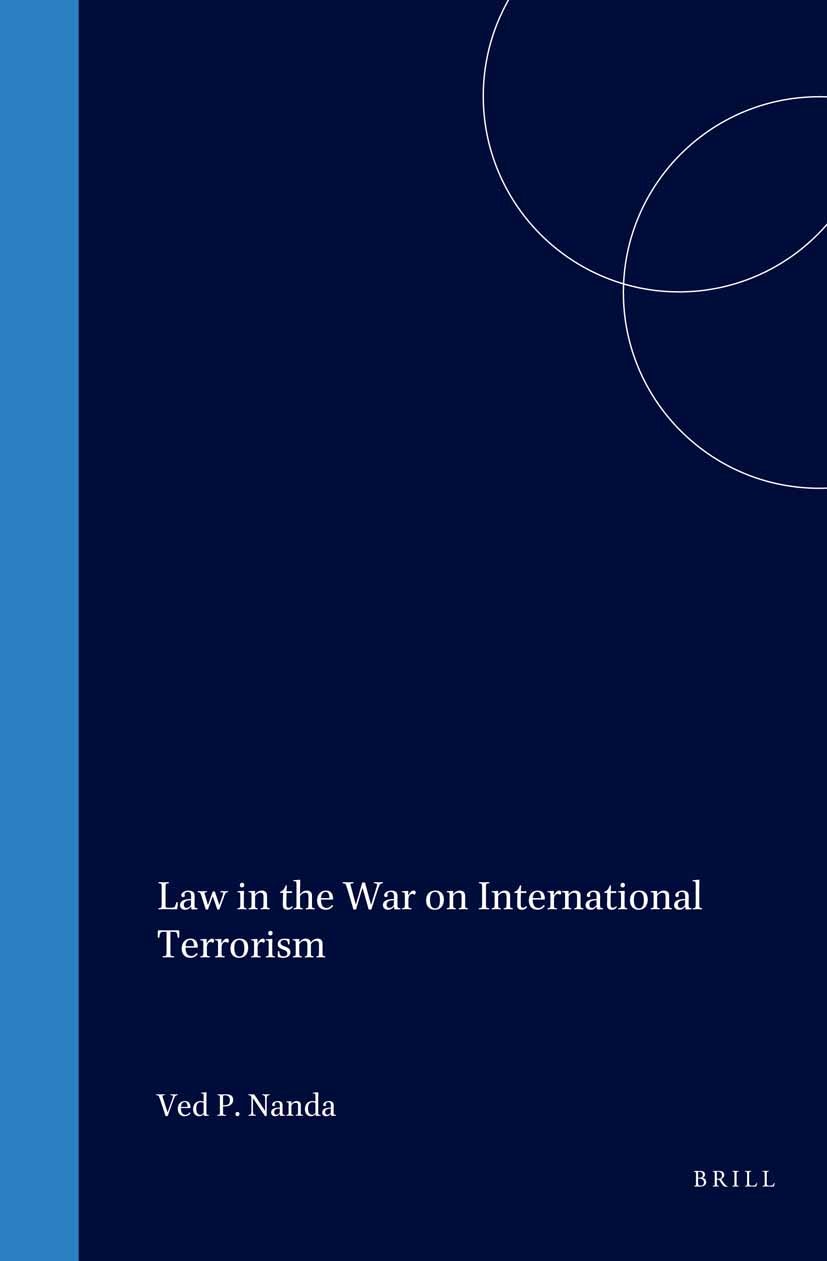 Book cover image for Law in the War on International Terrorism ISBN: 9781571053190