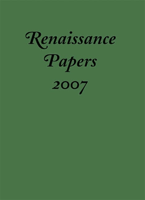 Book cover image for Renaissance Papers 2007 ISBN: 9781571133786