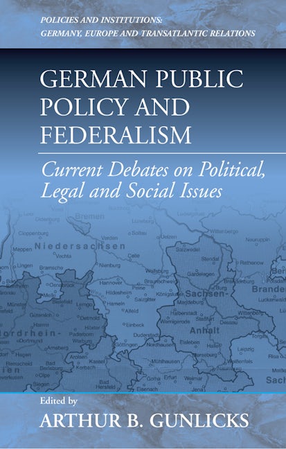 Book cover image for German Public Policy and Federalism ISBN: 9781571813930