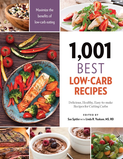 Book cover image for 1,001 Best Low-Carb Recipes ISBN: 9781572841840