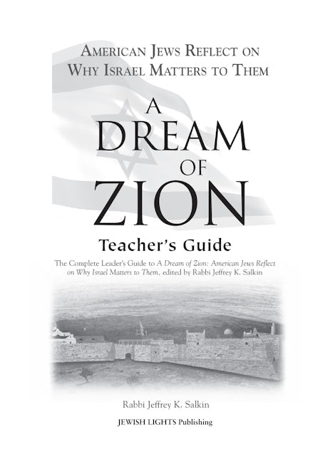Book cover image for A Dream of Zion Teacher's Guide ISBN: 9781580233569