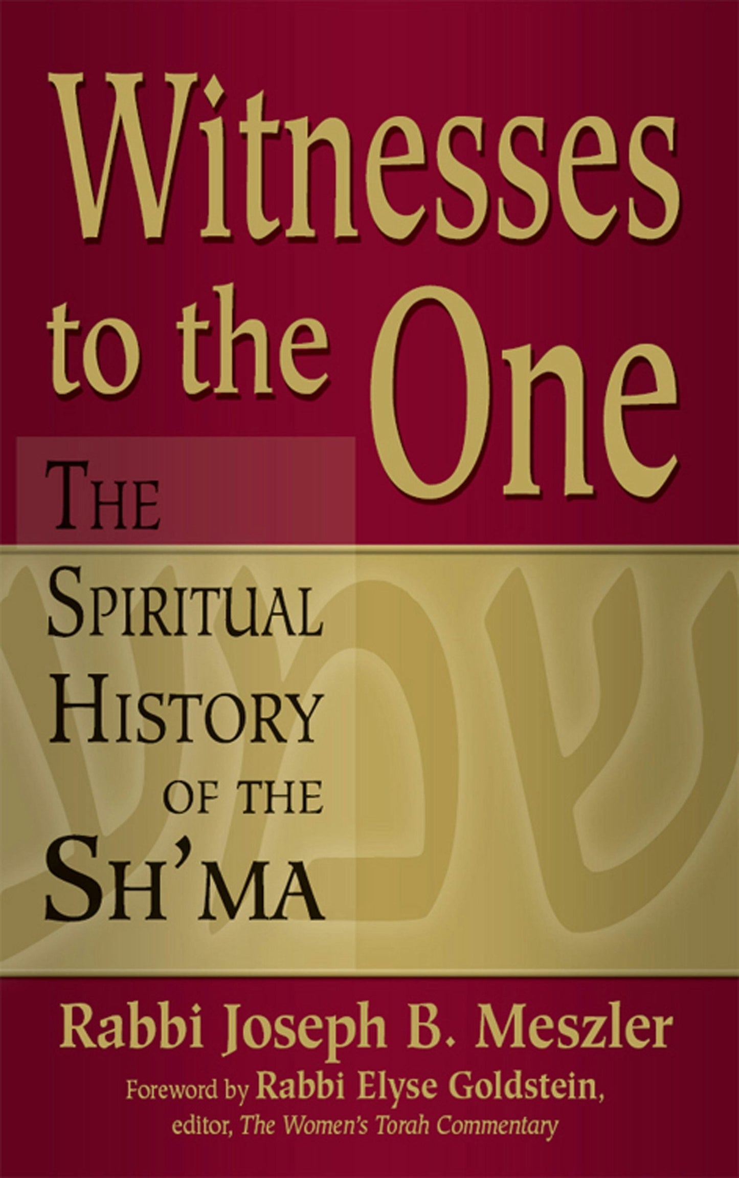 Book cover image for Witnesses to the One ISBN: 9781580234009