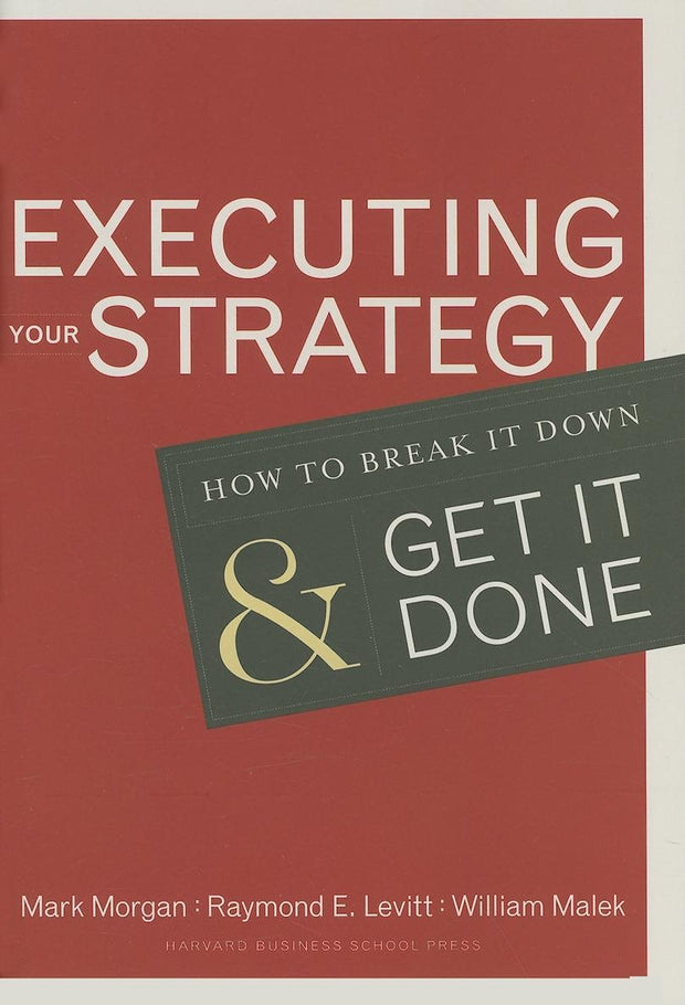Cover image for Executing Your Strategy, isbn: 9781591399568