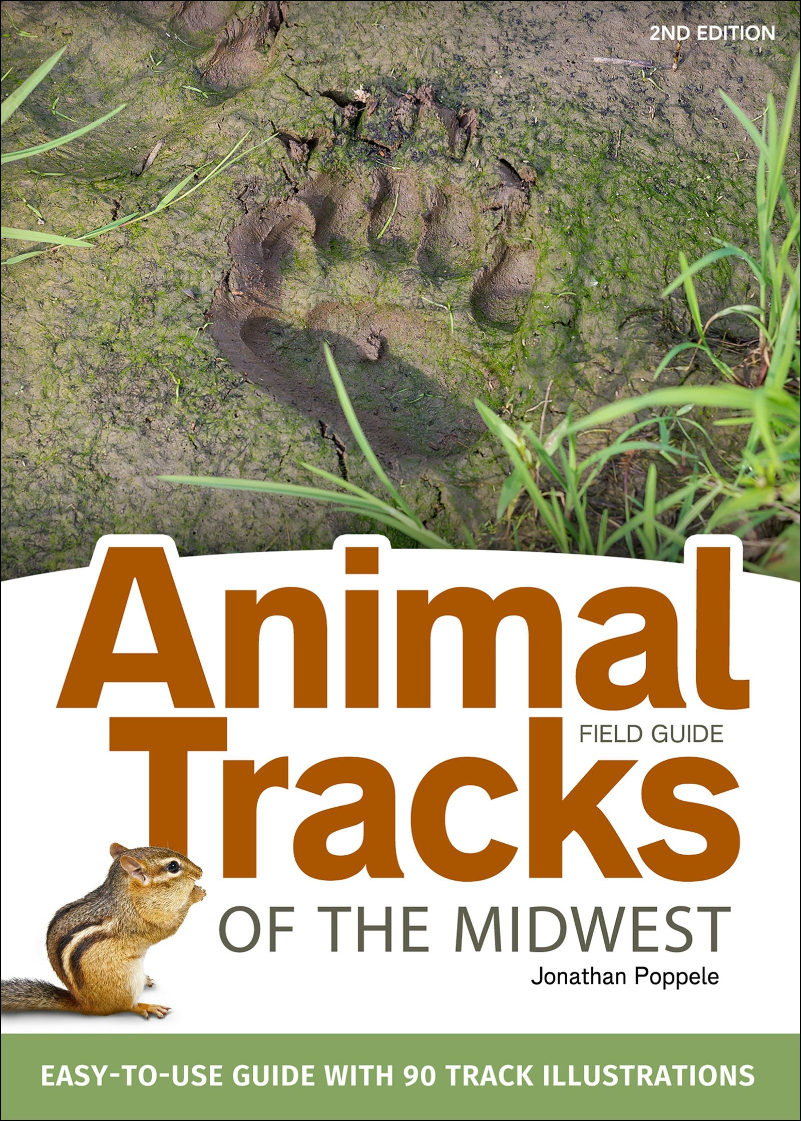 Book cover image for Animal Tracks of the Midwest Field Guide ISBN: 9781591935742
