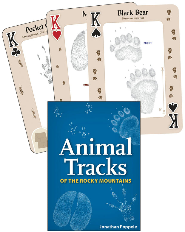 Cover image for Animal Tracks of the Rocky Mountains Playing Cards, isbn: 9781591936930