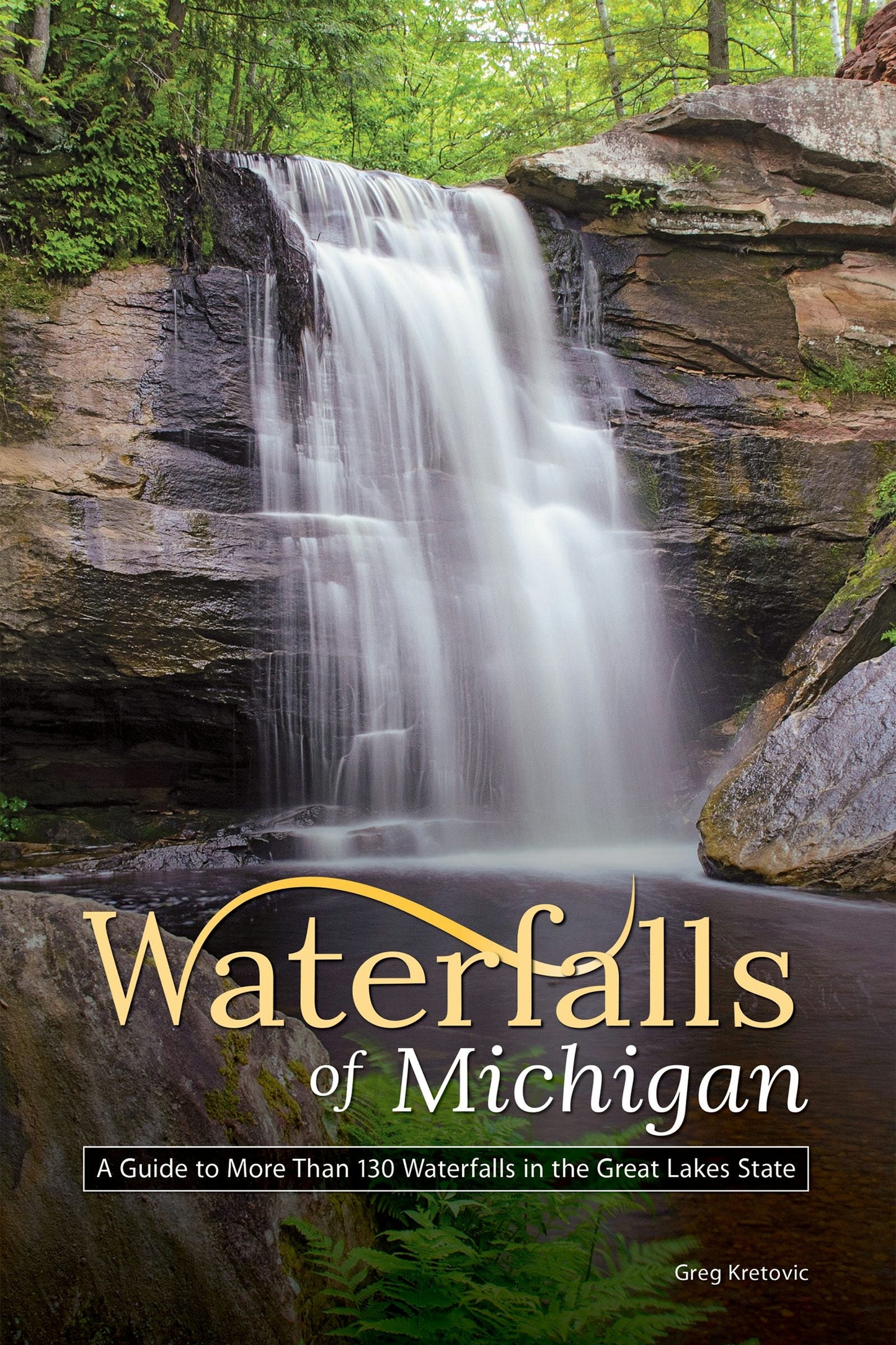 Book cover image for Waterfalls of Michigan ISBN: 9781591937715