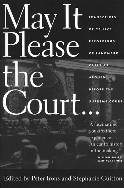Cover image for May It Please the Court, isbn: 9781595580900