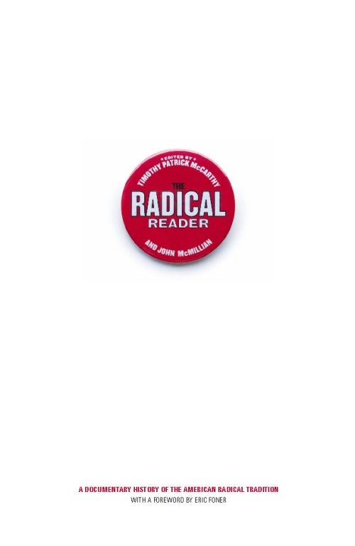 Cover image for The Radical Reader, isbn: 9781595587428