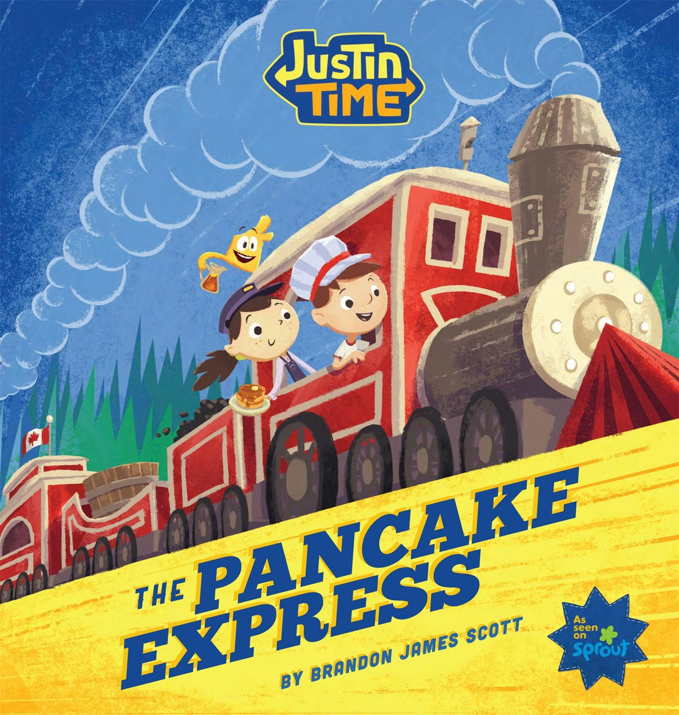 Book cover image for Justin Time: The Pancake Express ISBN: 9781597020350