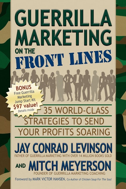 Book cover image for Guerrilla Marketing on the Front Lines ISBN: 9781600373770