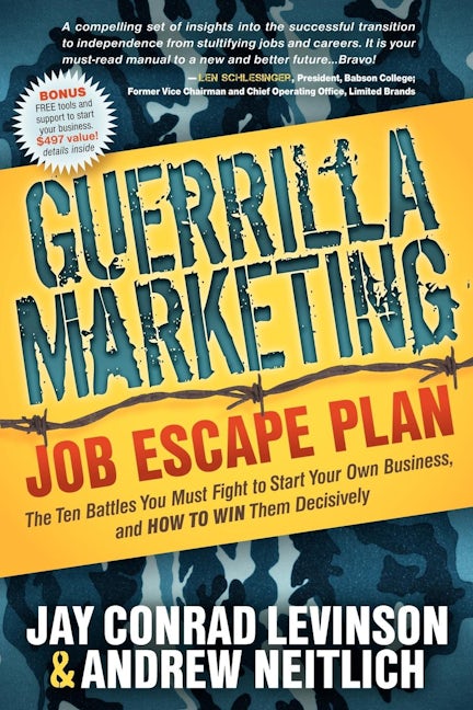 Book cover image for Guerrilla Marketing Job Escape Plan ISBN: 9781614480143