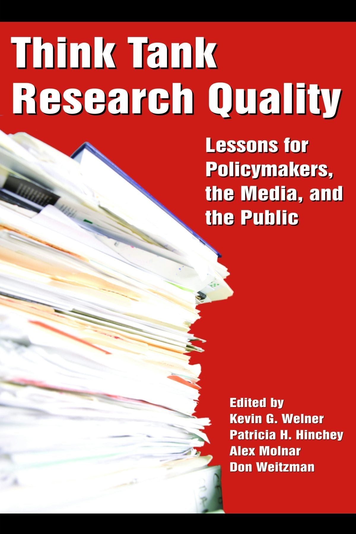 Book cover image for Think Tank Research Quality ISBN: 9781617350207