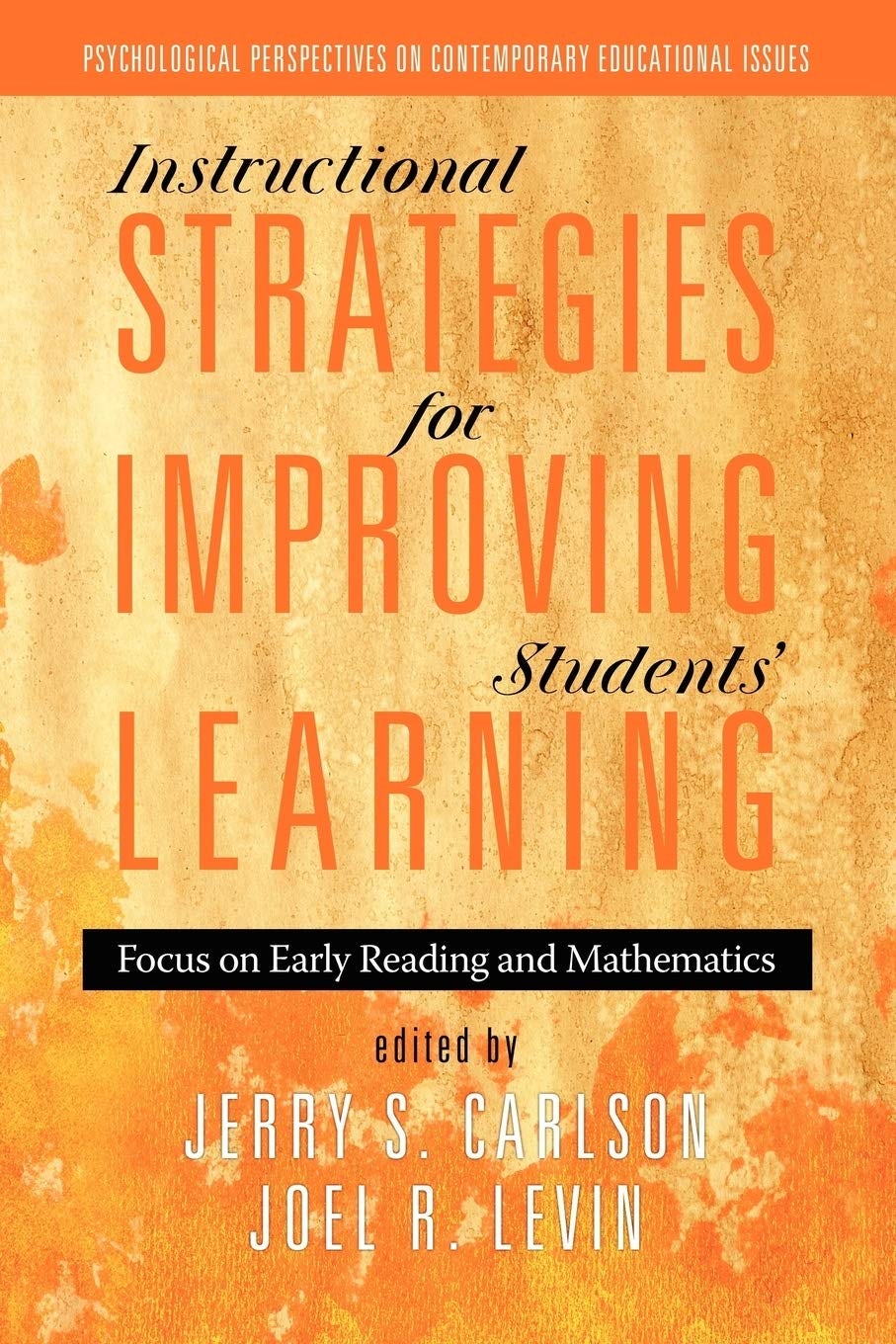Book cover image for Instructional Strategies for Improving Students' Learning ISBN: 9781617356308