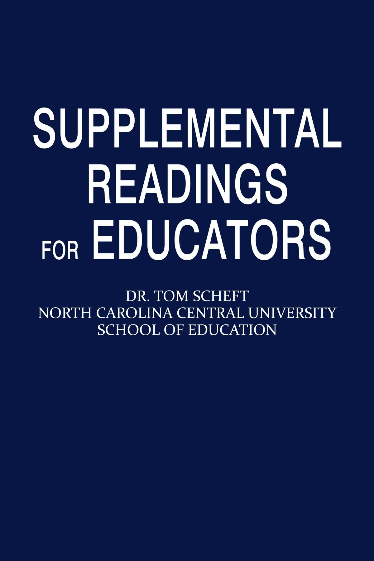 Book cover image for Supplemental Readings for Educators ISBN: 9781617359309