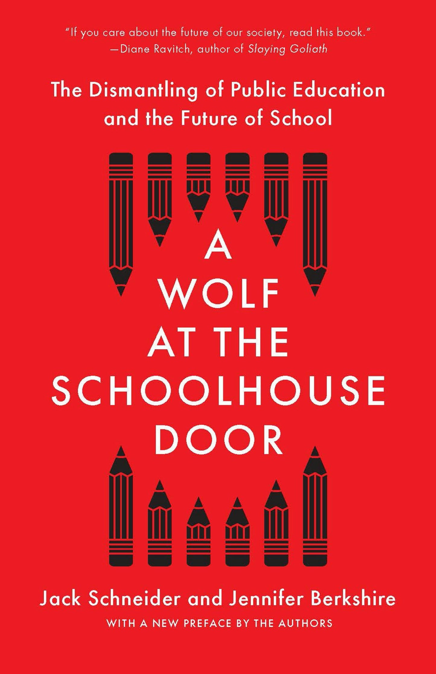 Book cover image for A Wolf at the Schoolhouse Door ISBN: 9781620978122